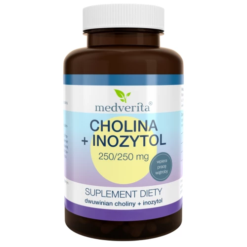 Medverita - Cholina + Inozytol 250/250 mg - 60 kapsułek Medverita - Cholina + Inozytol 250/250 mg - 60 kapsułek